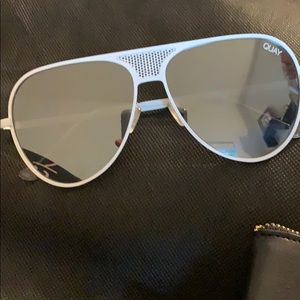 Quay Australia white sunglasses